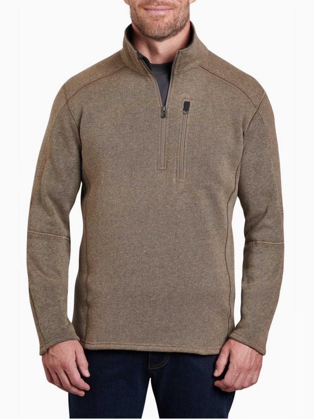 INTERCEPTR™ 1/4 ZIP
Men’s Quarter-Zip Pullover Sweater in Oatmeal Brown